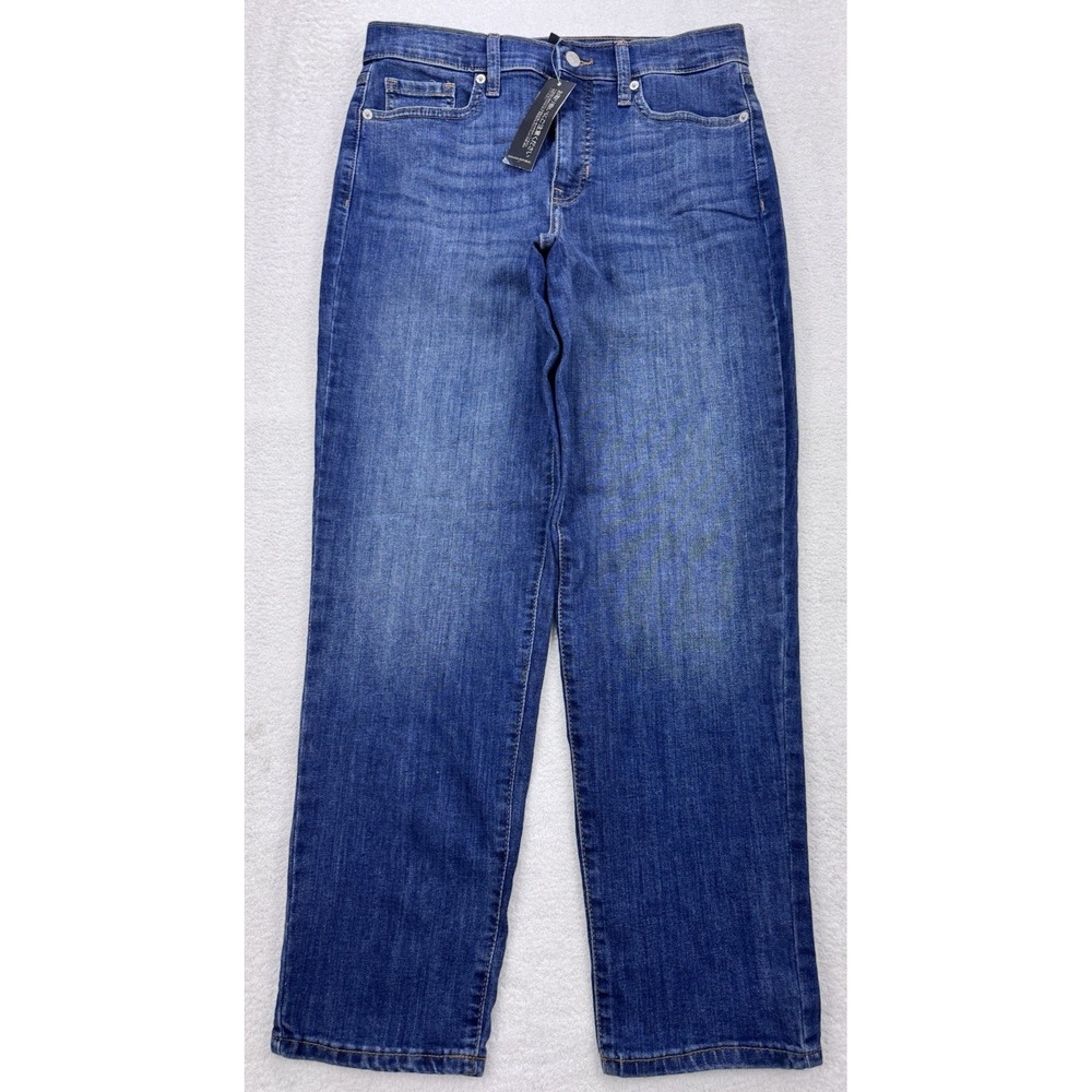 Banana Republic Jeans Women 6 Blue Curvy High Rise Slim 28" Inseam Straight